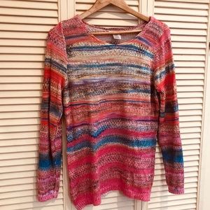 Alison Sheri multi-colored light weight sweater